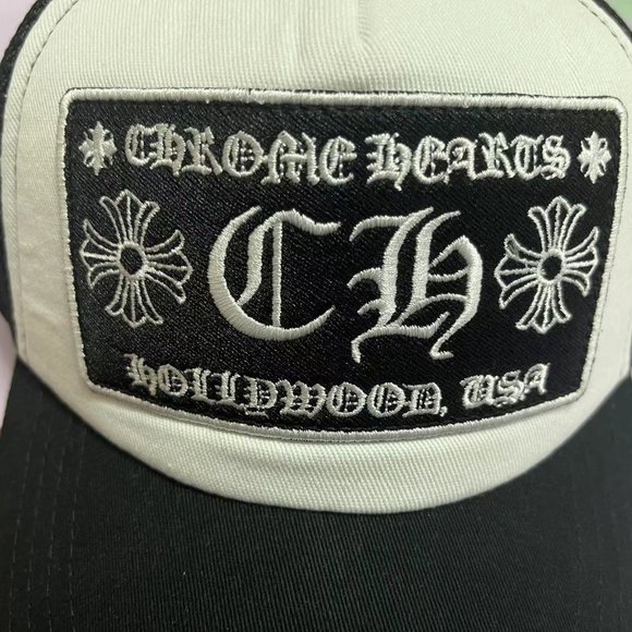 Chrome Hearts Black Embroidered Logo Sun Hat main image 9
